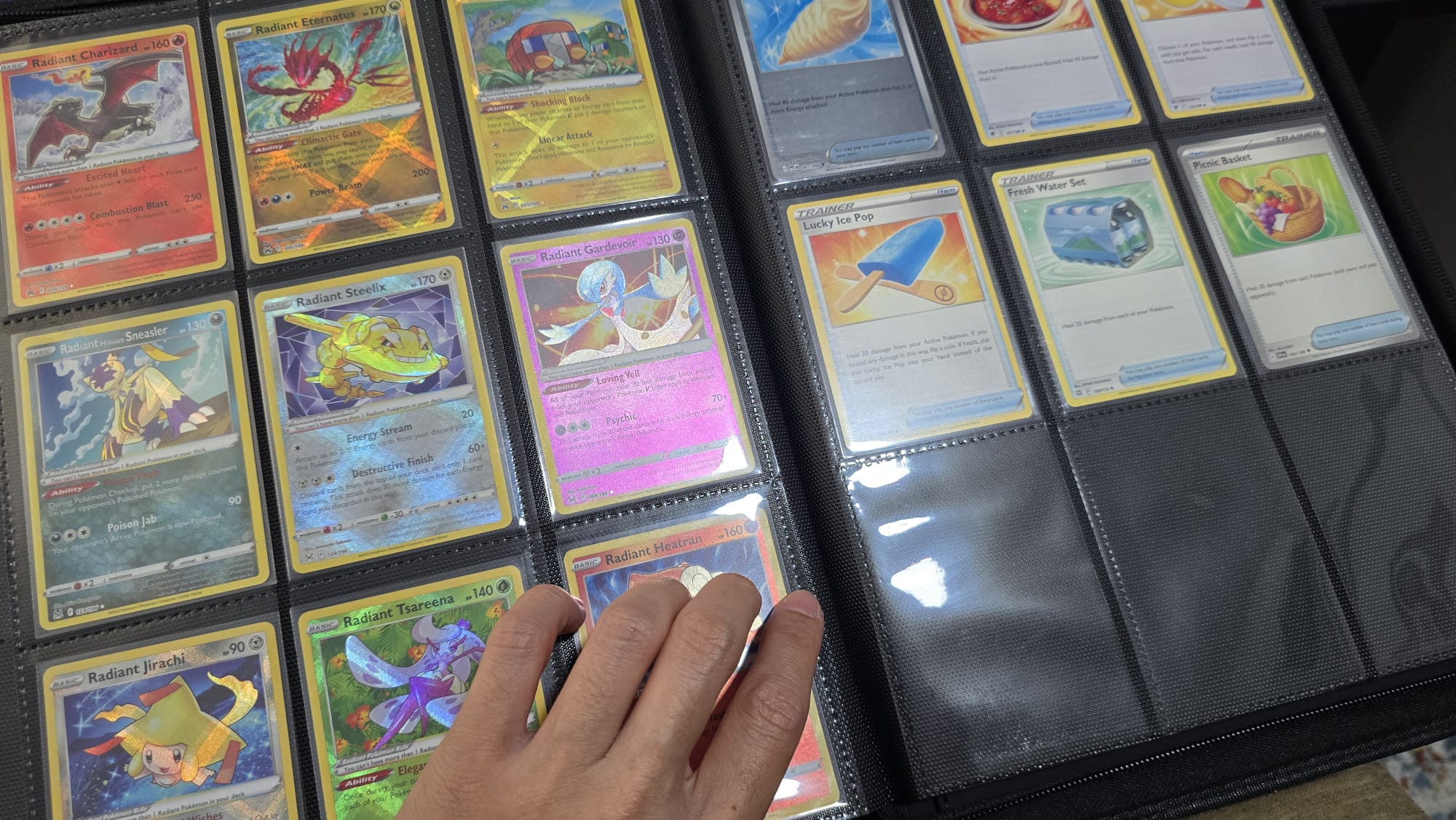 A real page from Jack's trade binder